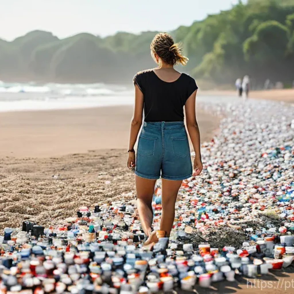 일회용컵 대체를 위한 친환경 옵션 - **Image Prompt 1: The Contrast of Disposable vs. Reusable Impact**
A powerful, realistic image d...