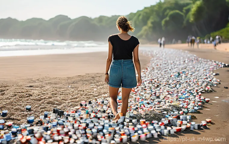 일회용컵 대체를 위한 친환경 옵션 - **Image Prompt 1: The Contrast of Disposable vs. Reusable Impact**
A powerful, realistic image d...